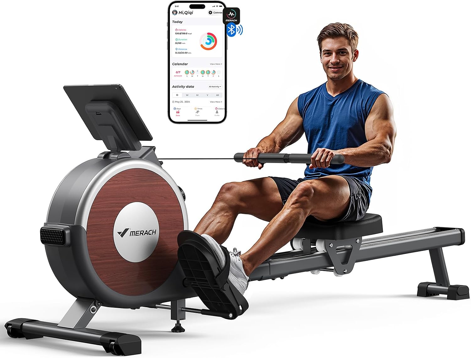 Merach Q1S Magnetic Rowing Machine — Fitness · Merach