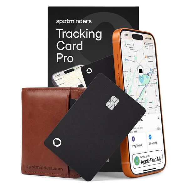 Spotminders Wallet Tracker Card PRO — Travel Tech · Spotminders